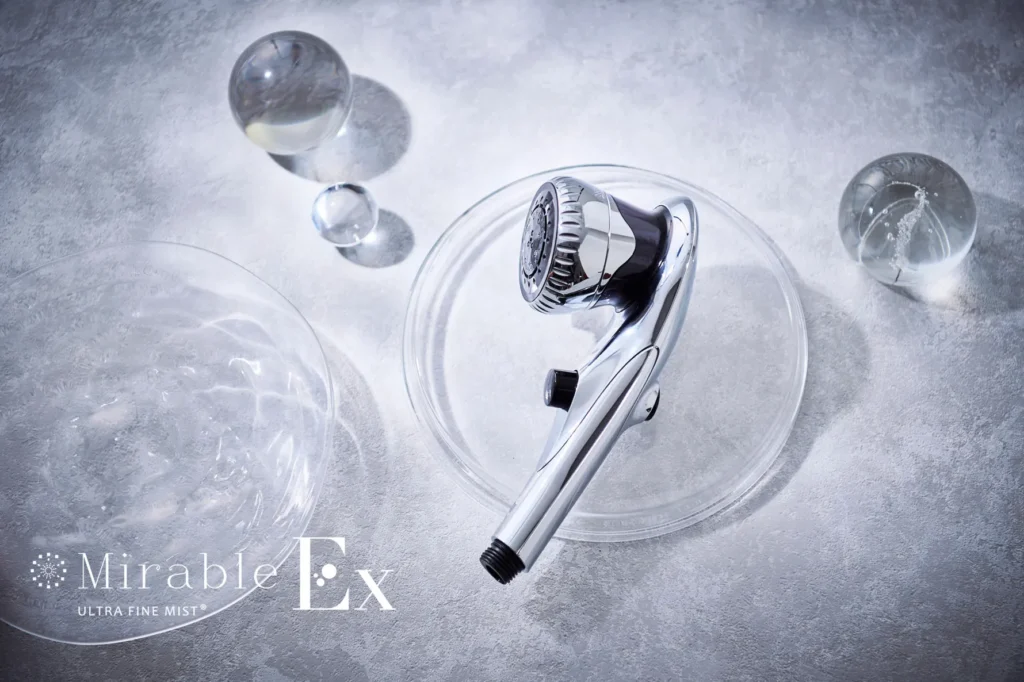 ミラバス浴槽とのセット使いでトータルスキンケアを叶える最新シャワーヘッド「ミラブルEx」の本体イメージ